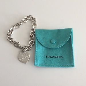 Tiffany Heart Tag Charm Bracelet